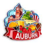 Kühlschrankmagnet für Auburn Alabama USA 358