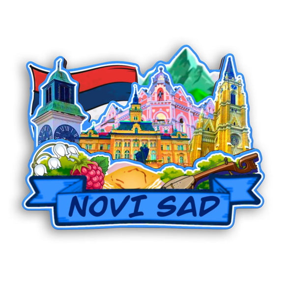 Refrigerator Magnet for Novi Sad Serbia  2512