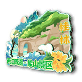 Refrigerator Magnet for Two Rivers and Four Lakes Guilin, Guangxi, China  22