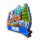 Refrigerator Magnet for Toulon France  2596