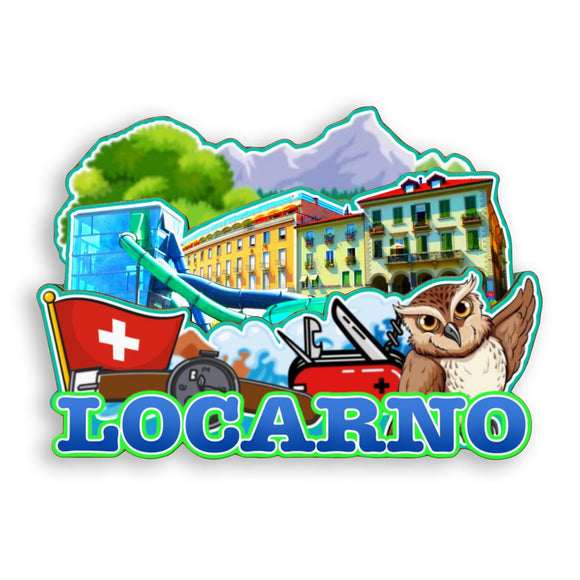 Refrigerator Magnet for Locarno Switzerland  2058