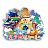 Refrigerator Magnet for Baidicheng and Qutang Gorge Scenic Area, Chongqing, China  12