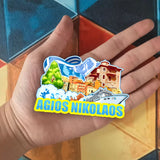 Refrigerator Magnet for Agios Nikolaos Greece  1784