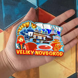 Магнит на холодильник Великий Новгород Россия 2536