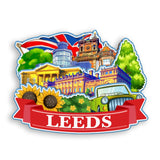 Refrigerator Magnet for Leeds UK  1456