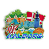 Refrigerator Magnet for Aalborg Denmark  2075