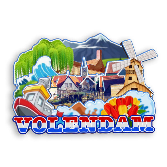 Refrigerator Magnet for Volendam Netherlands  1987