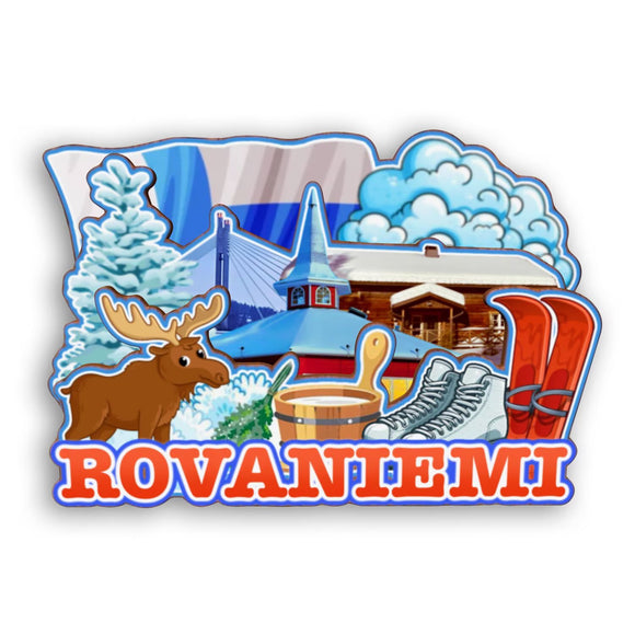 Refrigerator Magnet for Rovaniemi Finland  2338