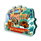 Kühlschrankmagnet für Yinchuan, Ningxia, China 423