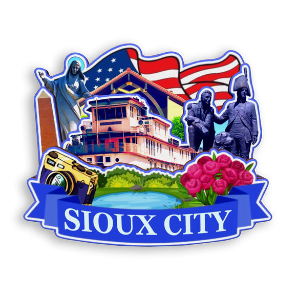 Refrigerator Magnet for Sioux City Iowa USA  943