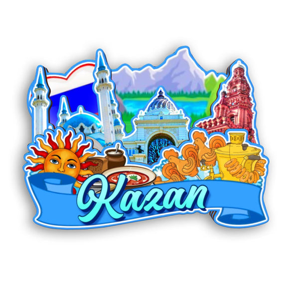 Refrigerator Magnet for Kazan Russia  2525