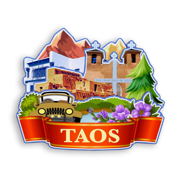 Refrigerator Magnet for Taos New Mexico USA  1062