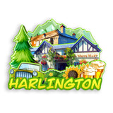 Refrigerator Magnet for Harlington UK  1474