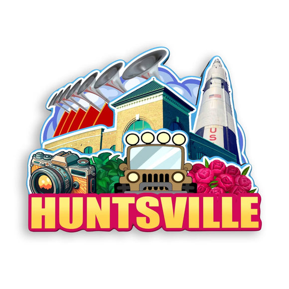 Kühlschrankmagnet für Huntsville Alabama USA 370