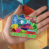 Магнит на холодильник для Грин-Бей, Висконсин, США, 915