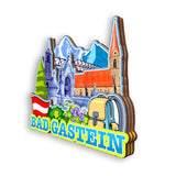 Kühlschrankmagnet für Bad Gastein Österreich 1616