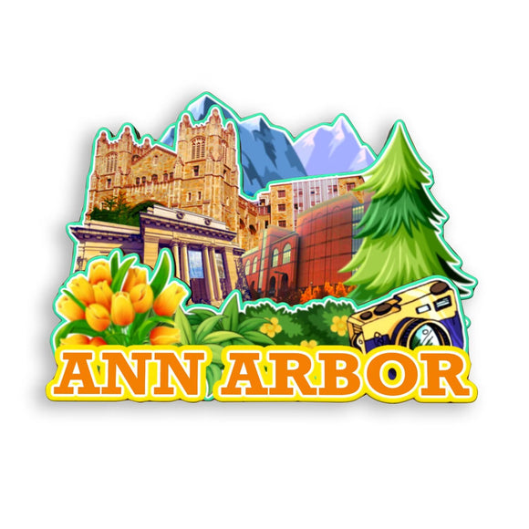 Refrigerator Magnet for Ann Arbor Michigan USA  995