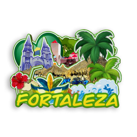 Refrigerator Magnet for Fortaleza Brazil  1915