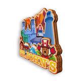 Refrigerator Magnet for St.John's Canada  1886