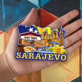 Refrigerator Magnet for Sarajevo Bosnia and Herzegovina  2414