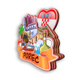 Kühlschrankmagnet für Porec Kroatien 2227