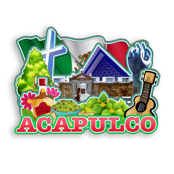 Refrigerator Magnet for Acapulco Mexico  1812