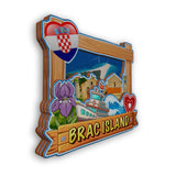 Refrigerator Magnet for Brac Island Croatia  2242