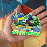 Refrigerator Magnet for Norrkoping Sweden  2186