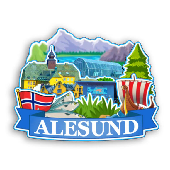 Refrigerator Magnet for Alesund Norway  2272