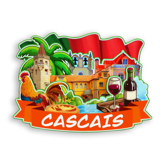 Refrigerator Magnet for Cascais Portugal  1962