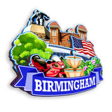Kühlschrankmagnet für Birmingham Alabama USA 346