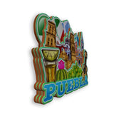 Refrigerator Magnet for Puebla Mexico  1834