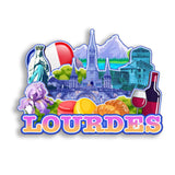 Refrigerator Magnet for Lourdes France  2586