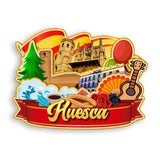 Refrigerator Magnet for Huesca Spain  1399