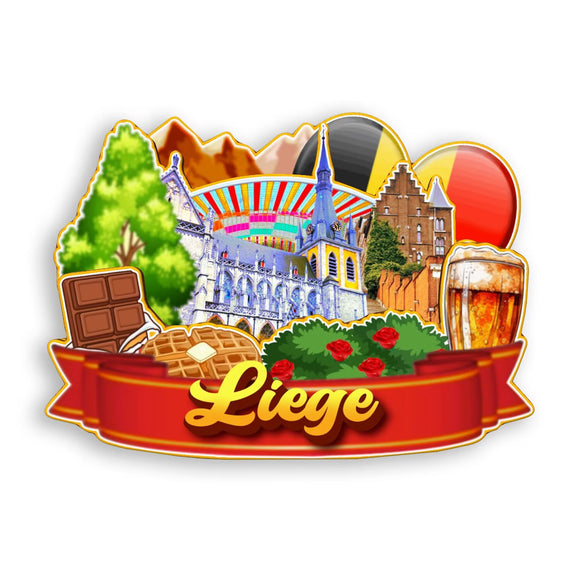 Refrigerator Magnet for Liege Belgium  2020