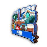 Refrigerator Magnet for Perm Russia  2555