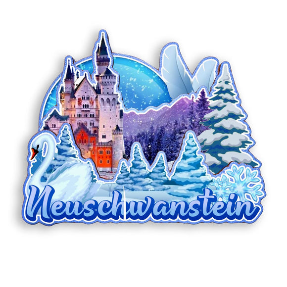 Kühlschrankmagnet für Neuschwanstein Deutschland 1204