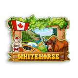 Refrigerator Magnet for Whitehorse Canada  1877