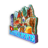 Магнит на холодильник Лозанна Швейцария 2040