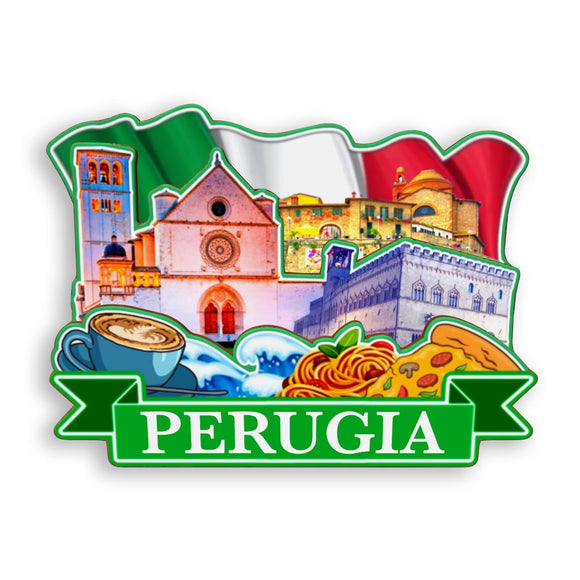 Refrigerator Magnet for Perugia Italy  1303