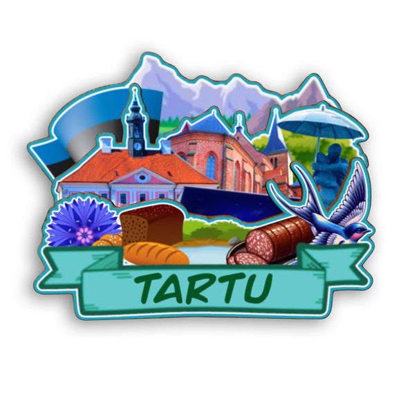 Refrigerator Magnet for Tartu Estonia  2432