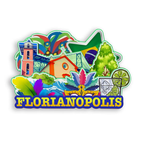Refrigerator Magnet for Florianopolis Brazil  1905