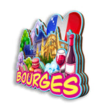 Refrigerator Magnet for Bourges France  2637
