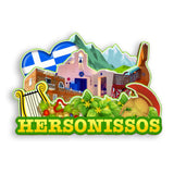 Refrigerator Magnet for Hersonissos Greece  1767
