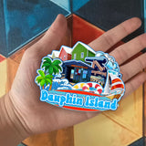 Kühlschrankmagnet für Dauphin Island Alabama USA 345