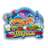 Refrigerator Magnet for Belgrade Serbia  2509