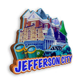 Refrigerator Magnet for Jefferson City Missouri USA  1024