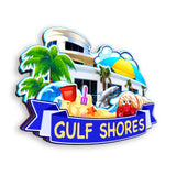 Kühlschrankmagnet für Gulf Shores Alabama USA 354
