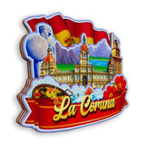 Kühlschrankmagnet für La Coruna, Spanien 1545