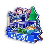 Refrigerator Magnet for Biloxi Mississippi USA  1012